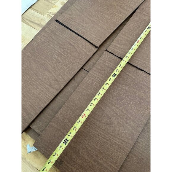 large Table Brown faux Wood Table Mat - Picture 5 of 12